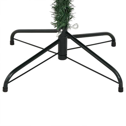 vidaXL Artificial Hinged Christmas Tree with Flocked Snow 150 LEDs - Green - 150 cm - 46609