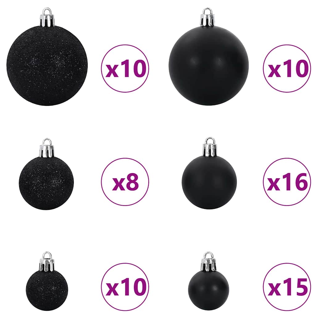 vidaXL Artificial Hinged Christmas Tree with Flocked Snow 300 LEDs - Green - 180 cm