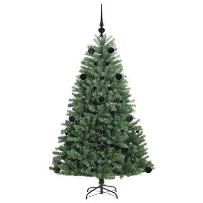 vidaXL Artificial Hinged Christmas Tree Green 150 cm PVC and Metal - 46719
