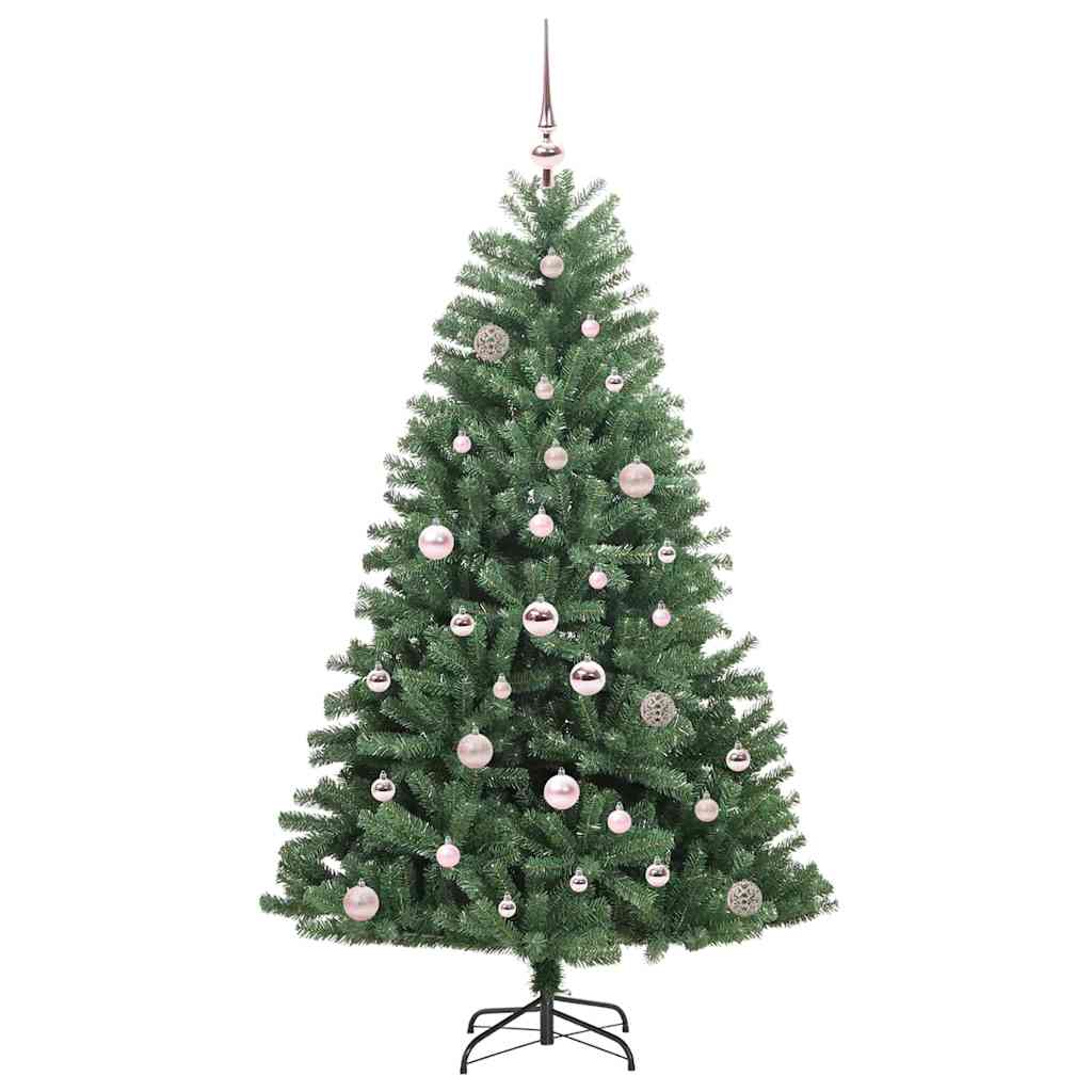 vidaXL Artificial Hinged Christmas Tree Green 150 cm PVC and Metal - 46723