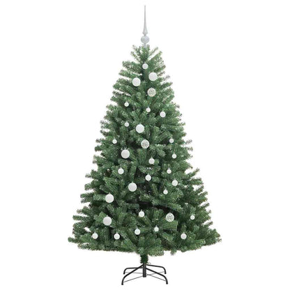 vidaXL Artificial Hinged Christmas Tree Green 150 cm PVC and Metal - 46725