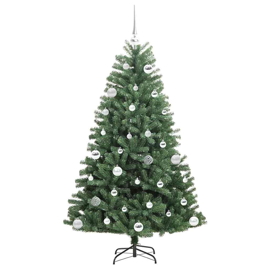 vidaXL Artificial Hinged Christmas Tree Green 150 cm PVC and Metal - 46745