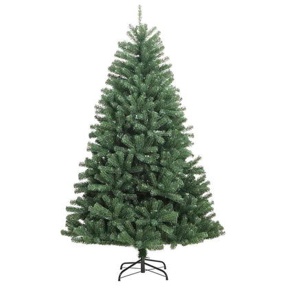 vidaXL Artificial Hinged Christmas Tree Green 150 cm PVC and Metal - 46745