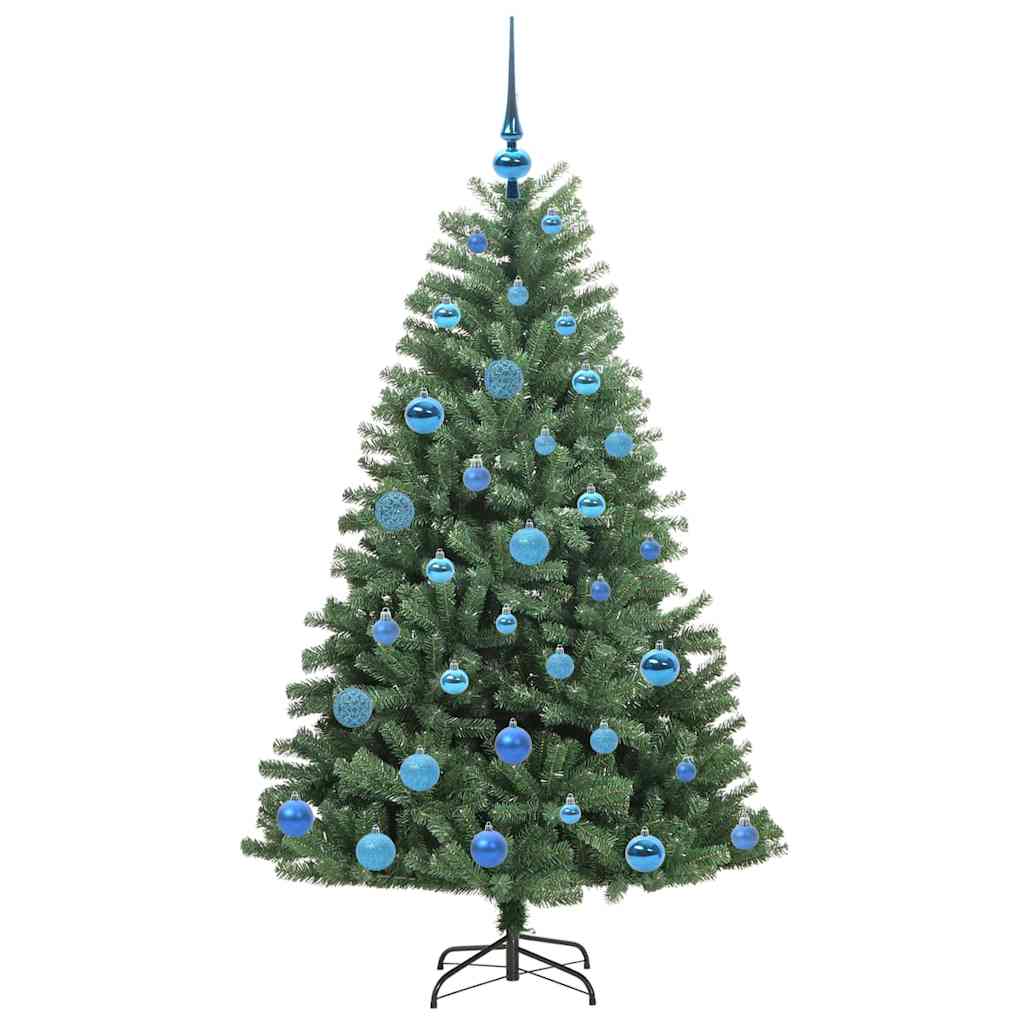vidaXL Artificial Hinged Christmas Tree Green 150 cm PVC and Metal - 46751