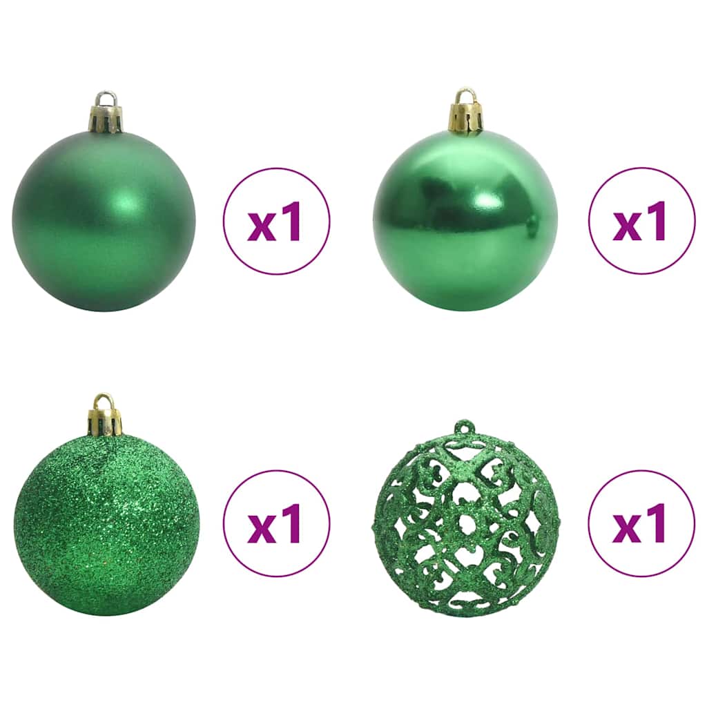 vidaXL Artificial Hinged Christmas Tree Green 150 cm PVC and Metal - 46755