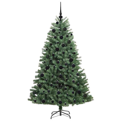 vidaXL Artificial Hinged Christmas Tree Green 180 cm PVC and Metal
