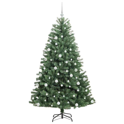 vidaXL Artificial Hinged Christmas Tree Green 180 cm PVC and Metal - 46774