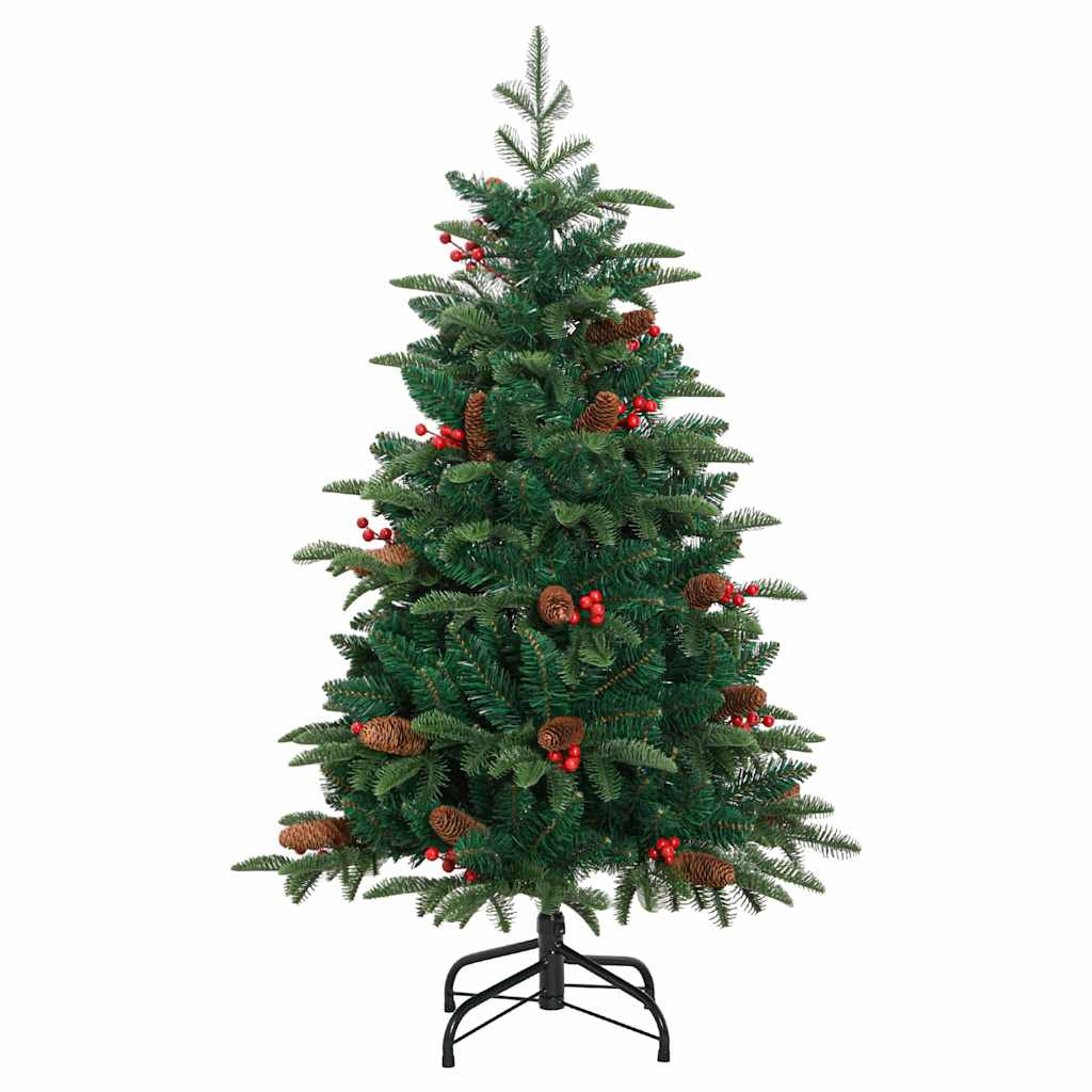 vidaXL Artificial Christmas Tree with 150 LEDs with Stand Green 150 cm - Gre - 100 x 100 x 150 cm