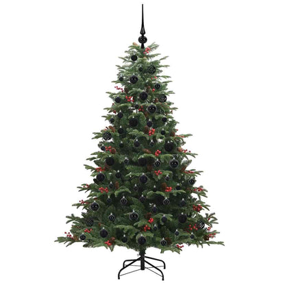 vidaXL Artificial Christmas Tree with 300 LEDs with Stand Green 180 cm - Gre - 120 x 120 x 180 cm - 144484