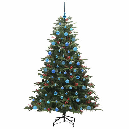 vidaXL Artificial Christmas Tree with 300 LEDs with Stand Green 180 cm - Gre - 120 x 120 x 180 cm - 144503