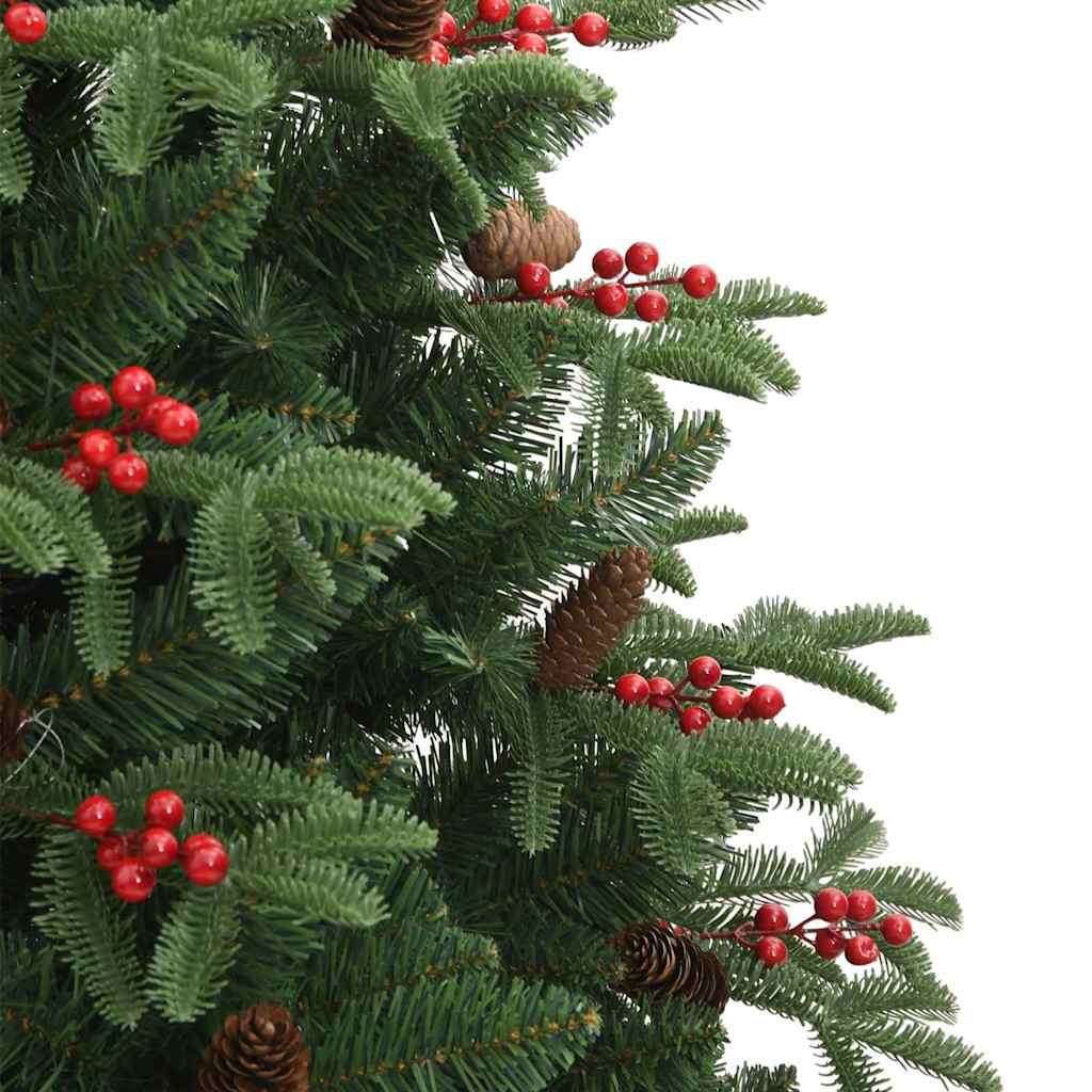 vidaXL Artificial Christmas Tree with 300 LEDs with Stand Green 210 cm - Gre - 139 x 139 x 210 cm