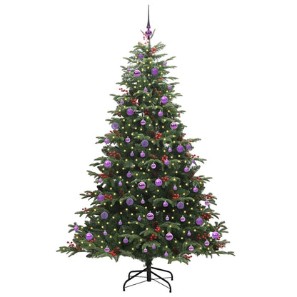 vidaXL Artificial Christmas Tree with 300 LEDs Green 210 cm - Gre - 139 x 139 x 210 cm