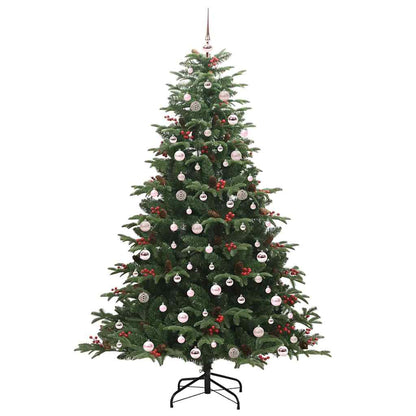 vidaXL Artificial Christmas Tree with 300 LEDs with Stand Green 240 cm - Gre - 157 x 157 x 240 cm - 144540
