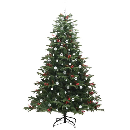 vidaXL Artificial Christmas Tree with 300 LEDs with Stand Green 240 cm - Gre - 157 x 157 x 240 cm - 144545
