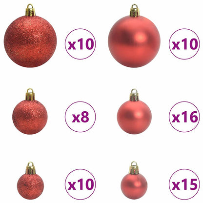 vidaXL Artificial Hinged Christmas Tree Green and White 240 cm - Gre - 100 x 100 x 240 cm