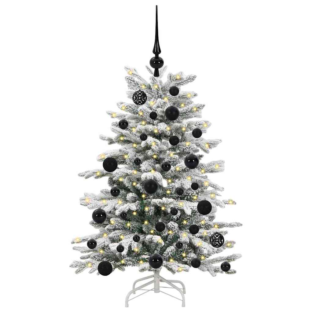 vidaXL Artificial Hinged Christmas Tree White 120 cm PE and PVC - 46865