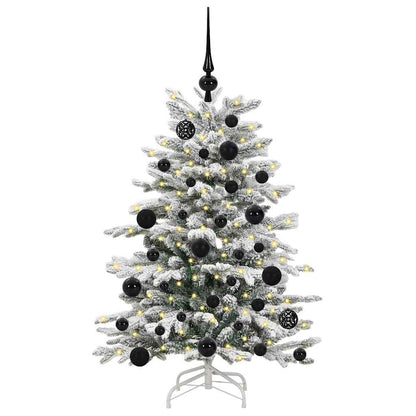vidaXL Artificial Hinged Christmas Tree White 120 cm PE and PVC - 46865