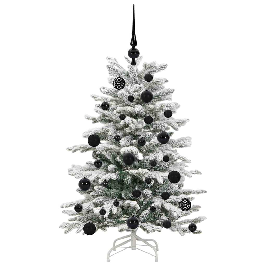 vidaXL Artificial Hinged Christmas Tree White 120 cm PE and PVC - 46865