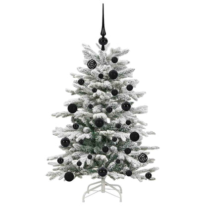 vidaXL Artificial Hinged Christmas Tree White 120 cm PE and PVC - 46865