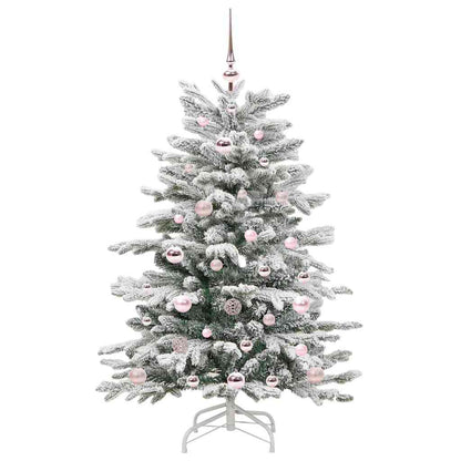 vidaXL Artificial Hinged Christmas Tree White 120 cm PE and PVC - 46878