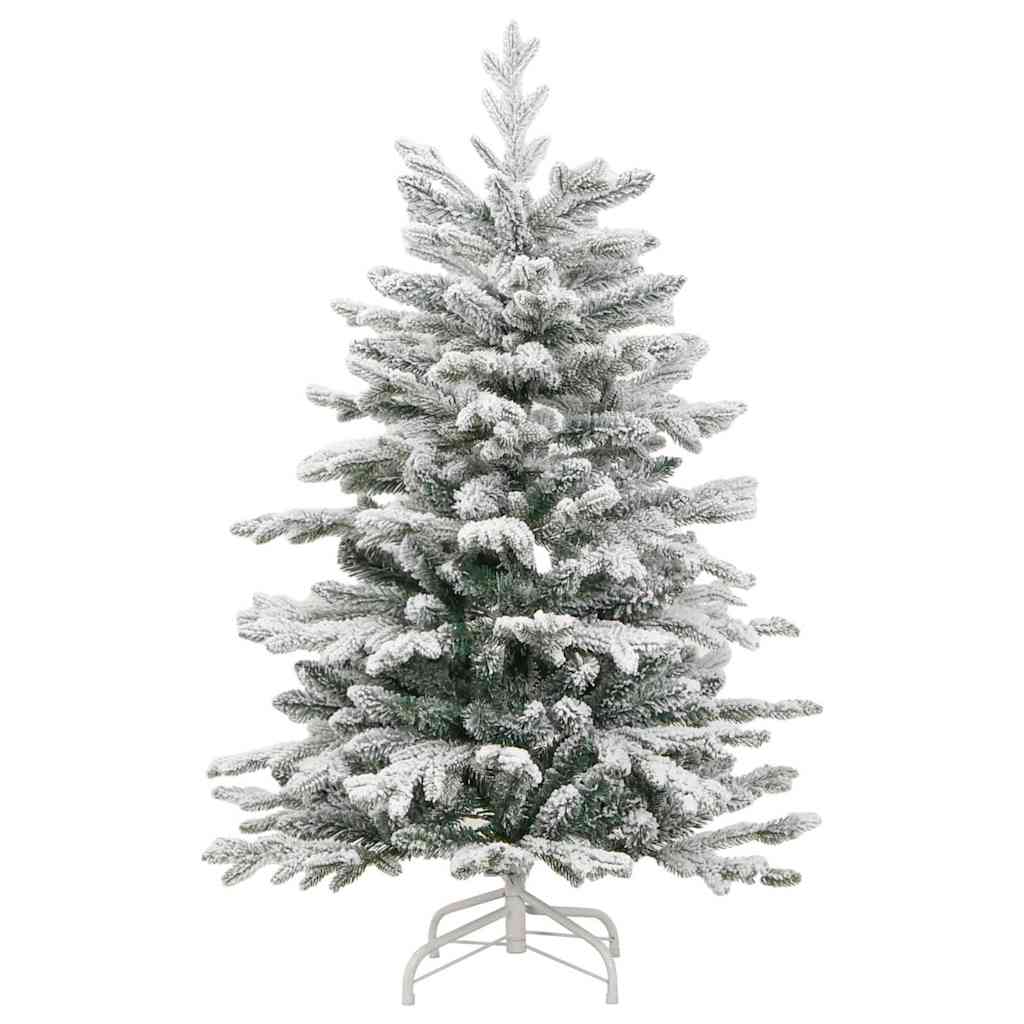 vidaXL Artificial Hinged Christmas Tree White 120 cm PE and PVC - 46878