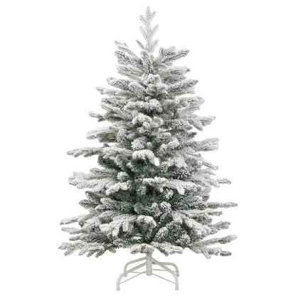 vidaXL Artificial Hinged Christmas Tree White 120 cm PE and PVC - 46878