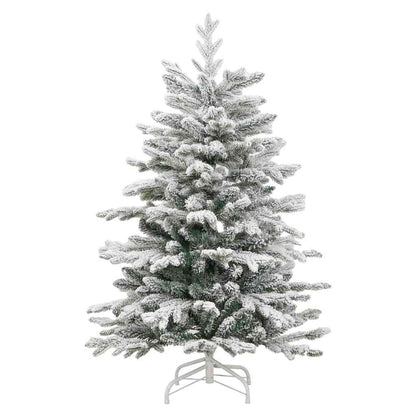 vidaXL Artificial Hinged Christmas Tree White 120 cm PE and PVC - 46891