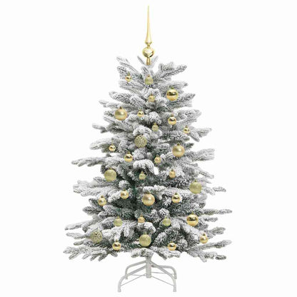 vidaXL Artificial Hinged Christmas Tree White 120 cm PE and PVC - 46895