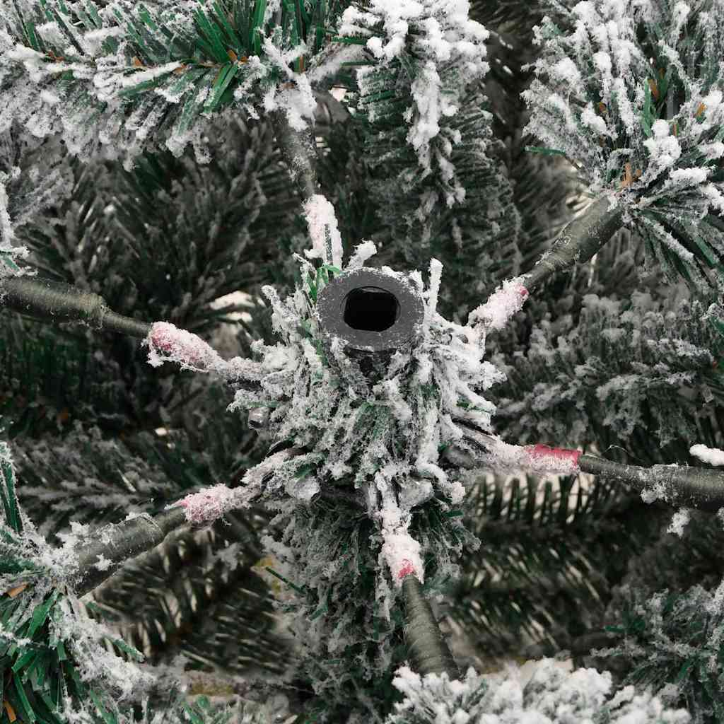 vidaXL Artificial Hinged Christmas Tree White 120 cm PE and PVC - 46900