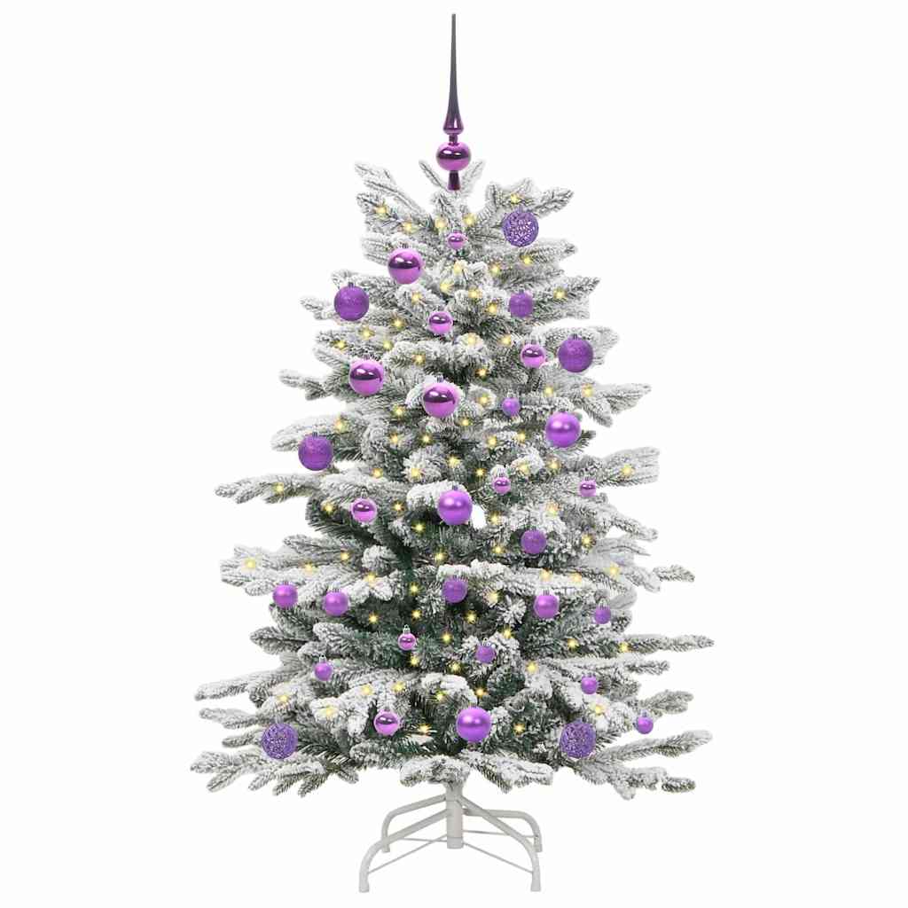 vidaXL Artificial Hinged Christmas Tree White 120 cm PE and PVC - 46902
