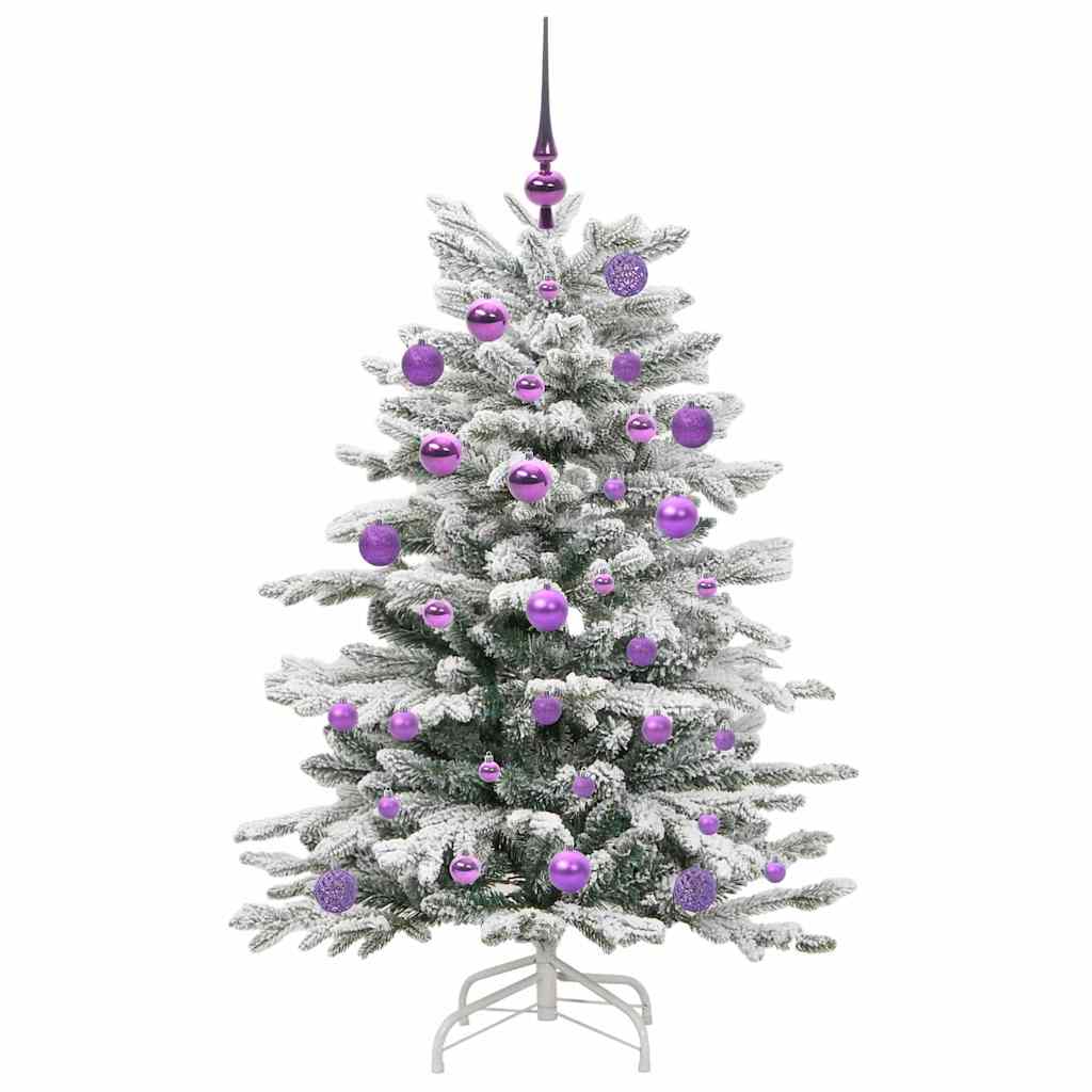 vidaXL Artificial Hinged Christmas Tree White 120 cm PE and PVC - 46902