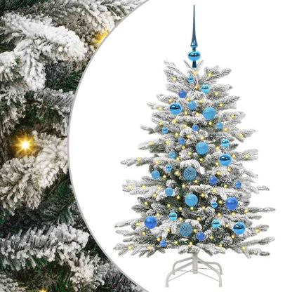 vidaXL Artificial Hinged Christmas Tree White 120 cm PE and PVC - 46911