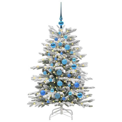 vidaXL Artificial Hinged Christmas Tree White 120 cm PE and PVC - 46911