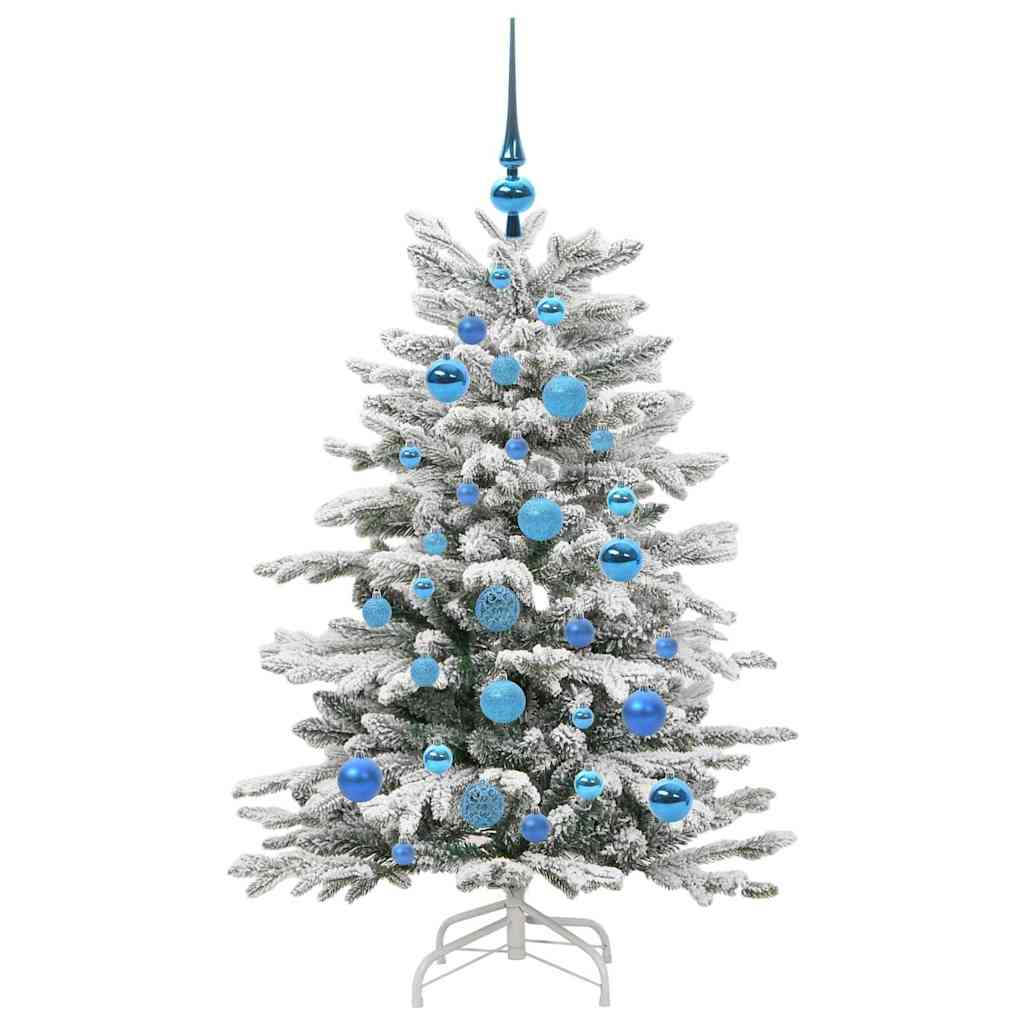 vidaXL Artificial Hinged Christmas Tree White 120 cm PE and PVC - 46911