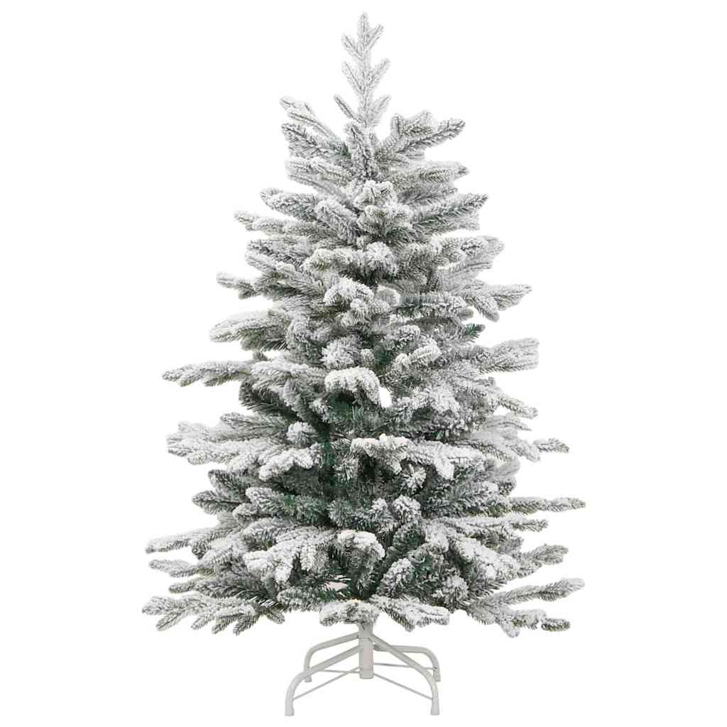 vidaXL Artificial Hinged Christmas Tree White 120 cm PE and PVC - 46911