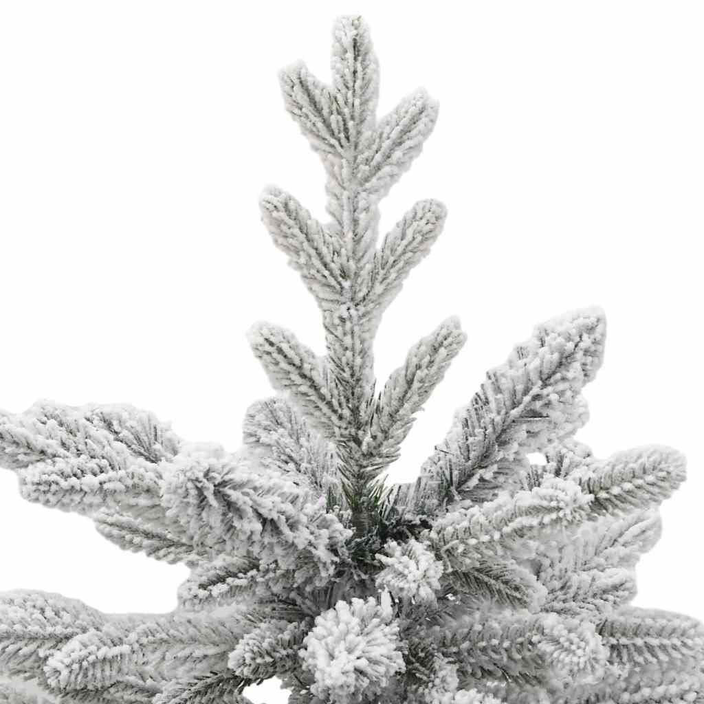 vidaXL Artificial Hinged Christmas Tree White 150 cm PE and PVC - 46914
