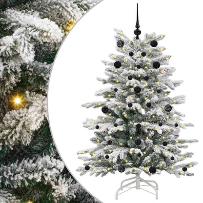 vidaXL Artificial Hinged Christmas Tree White 150 cm PE and PVC - 46915