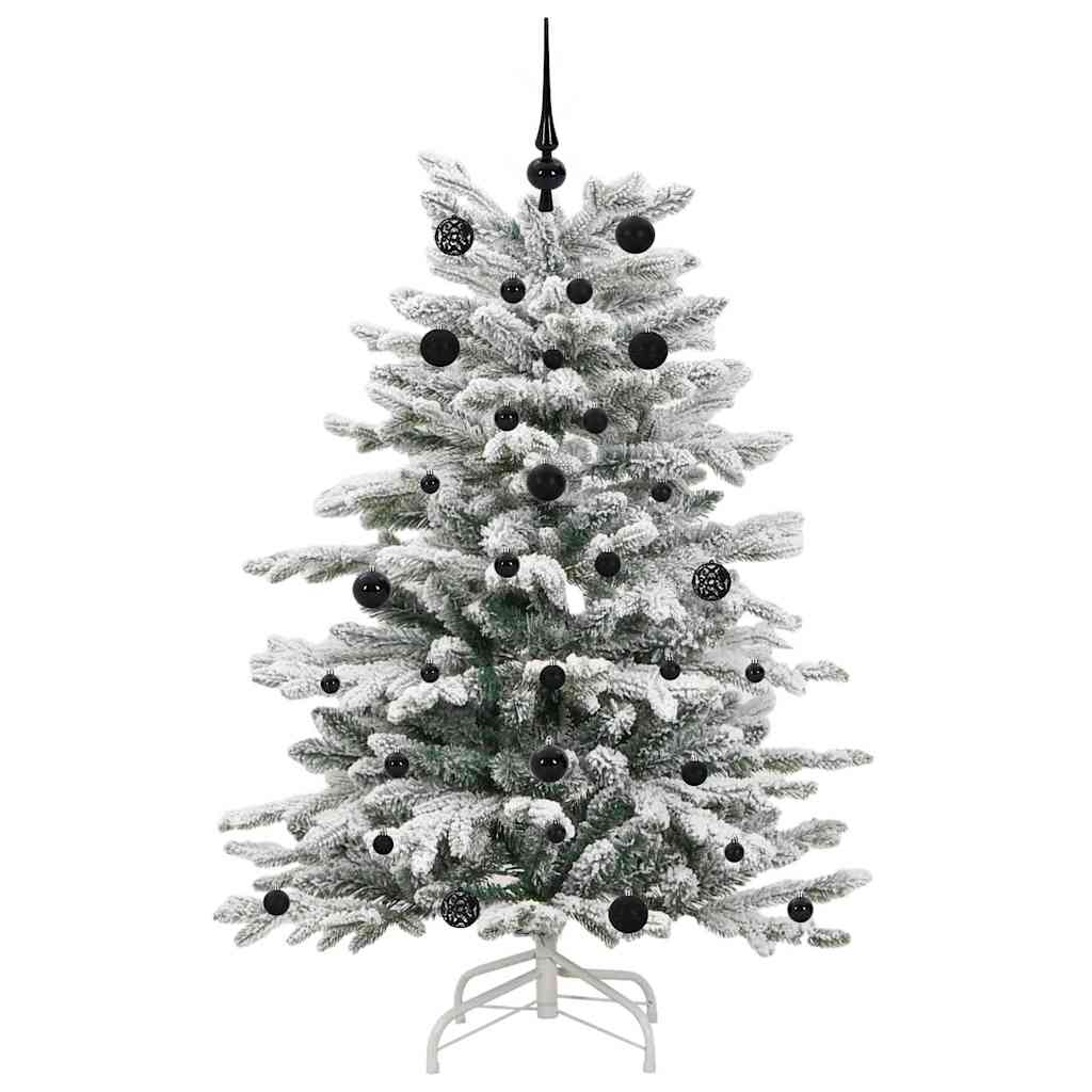 vidaXL Artificial Hinged Christmas Tree White 150 cm PE and PVC - 46915