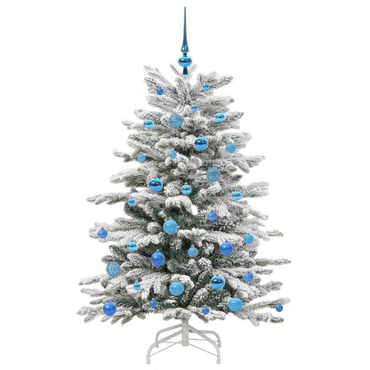 vidaXL Artificial Hinged Christmas Tree White 150 cm PE and PVC - 47013