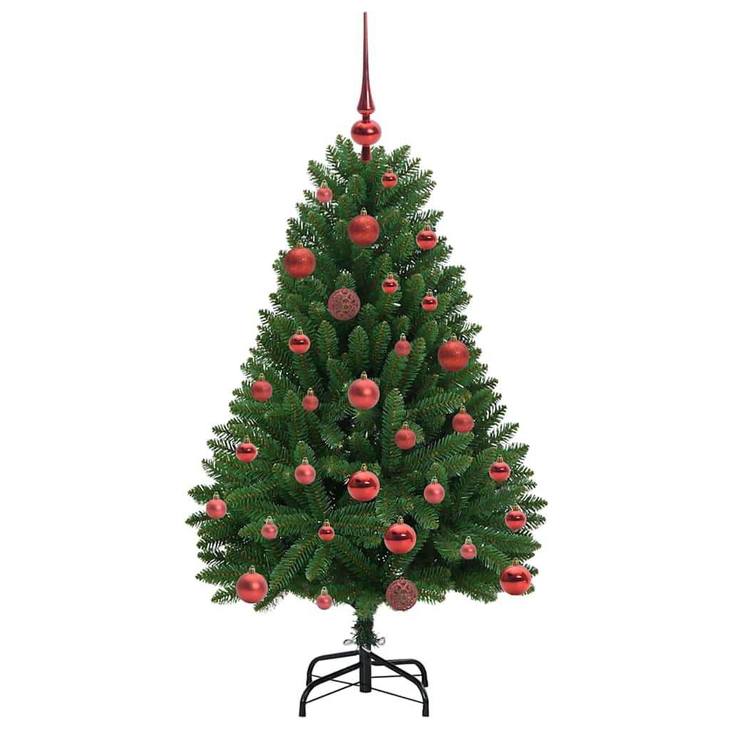 vidaXL Artificial Hinged Christmas Tree Green 120 cm PVC and Steel