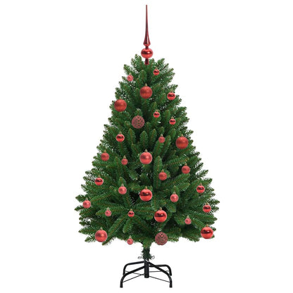 vidaXL Artificial Hinged Christmas Tree Green 120 cm PVC and Steel