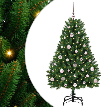 vidaXL Artificial Hinged Christmas Tree Green 120 cm PVC and Steel - 47606