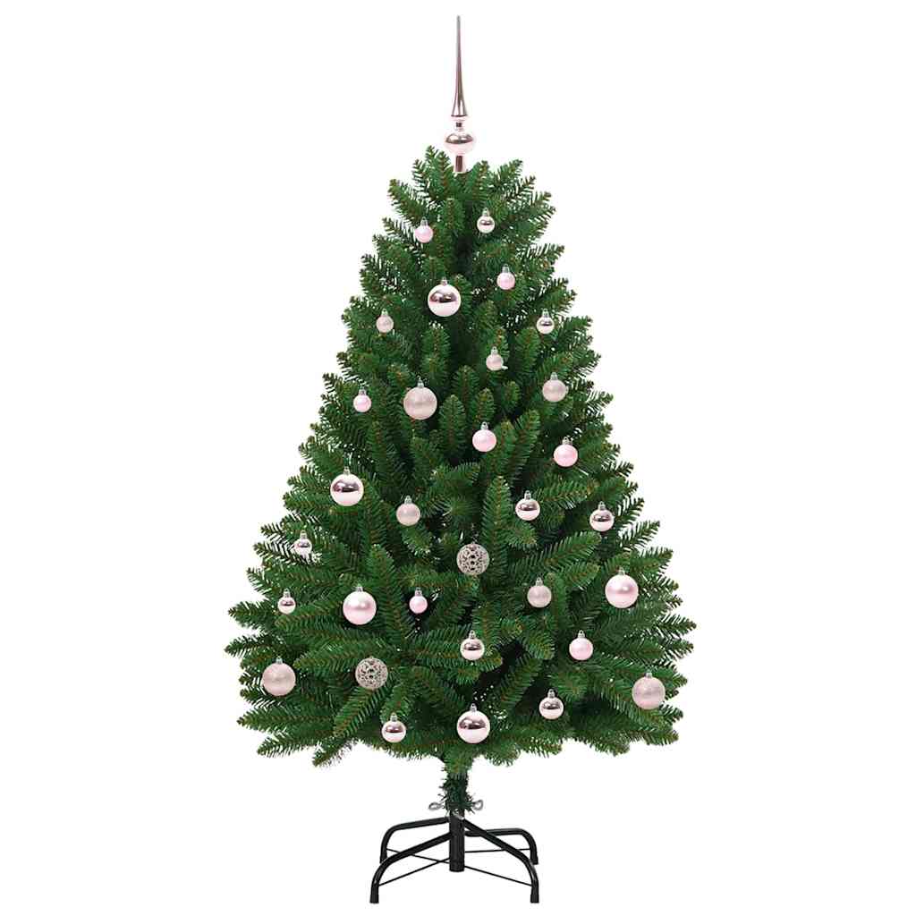 vidaXL Artificial Hinged Christmas Tree Green 120 cm PVC and Steel - 47606
