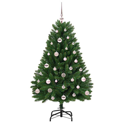 vidaXL Artificial Hinged Christmas Tree Green 120 cm PVC and Steel - 47606