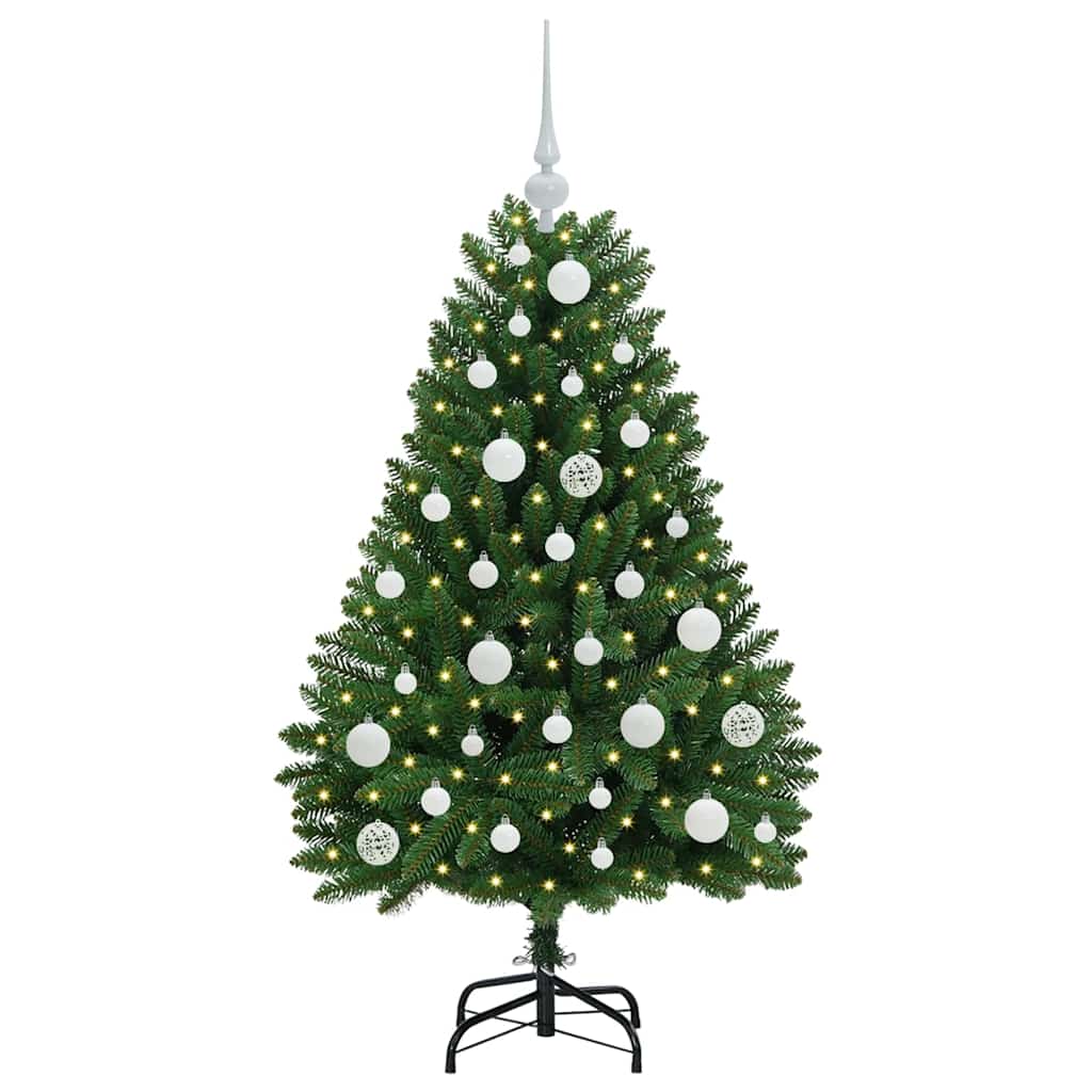 vidaXL Artificial Hinged Christmas Tree Green 120 cm PVC and Steel - 47607