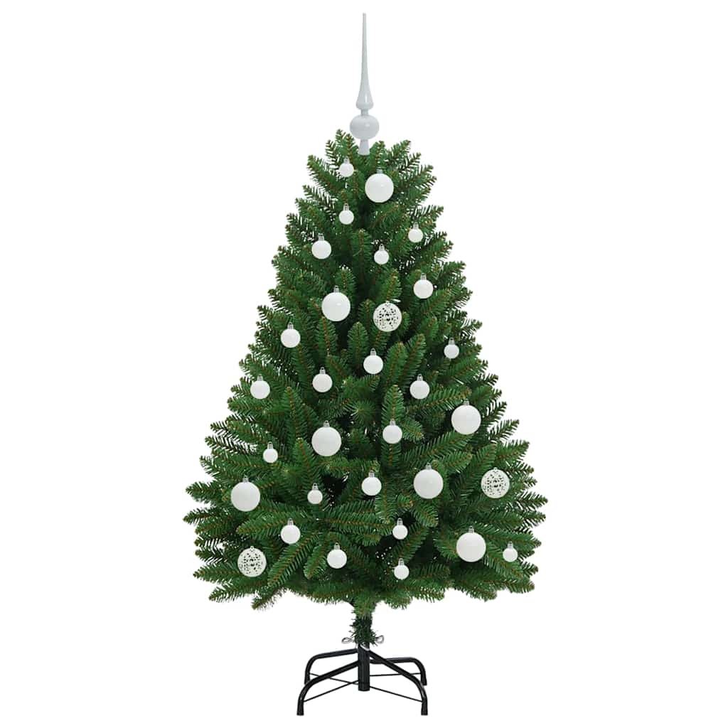 vidaXL Artificial Hinged Christmas Tree Green 120 cm PVC and Steel - 47607