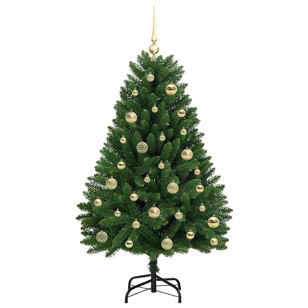 vidaXL Artificial Hinged Christmas Tree Green 120 cm PVC and Steel - 47612