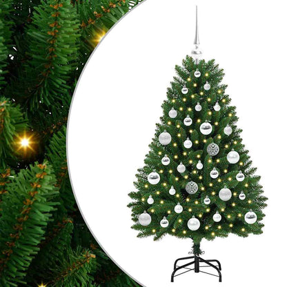 vidaXL Artificial Hinged Christmas Tree Green 120 cm PVC and Steel - 47613