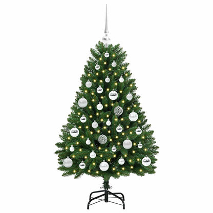 vidaXL Artificial Hinged Christmas Tree Green 120 cm PVC and Steel - 47613