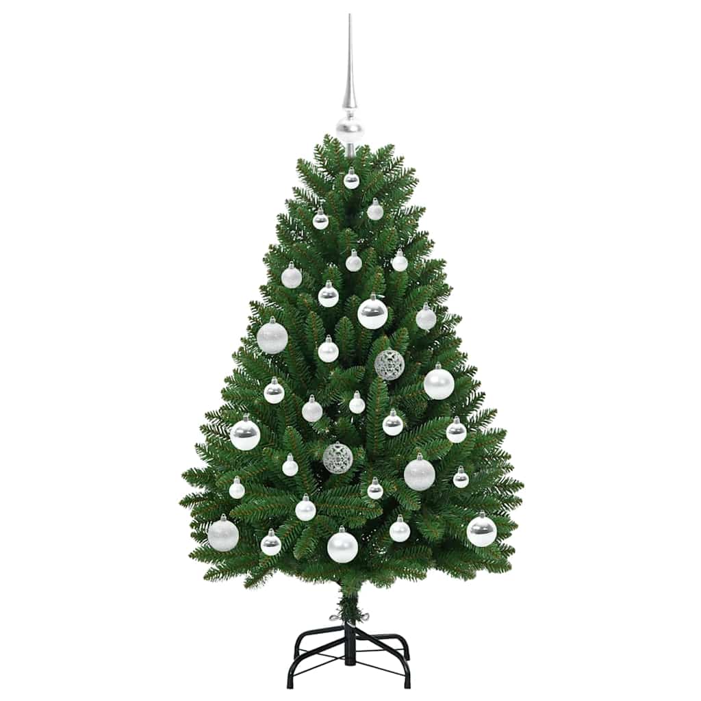 vidaXL Artificial Hinged Christmas Tree Green 120 cm PVC and Steel - 47613